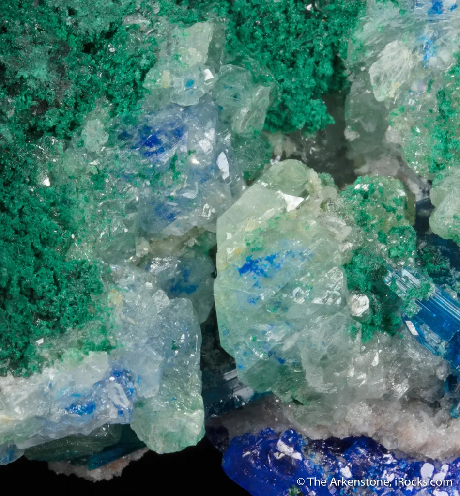 Leadhillite, Diaboleite, and Caledonite image