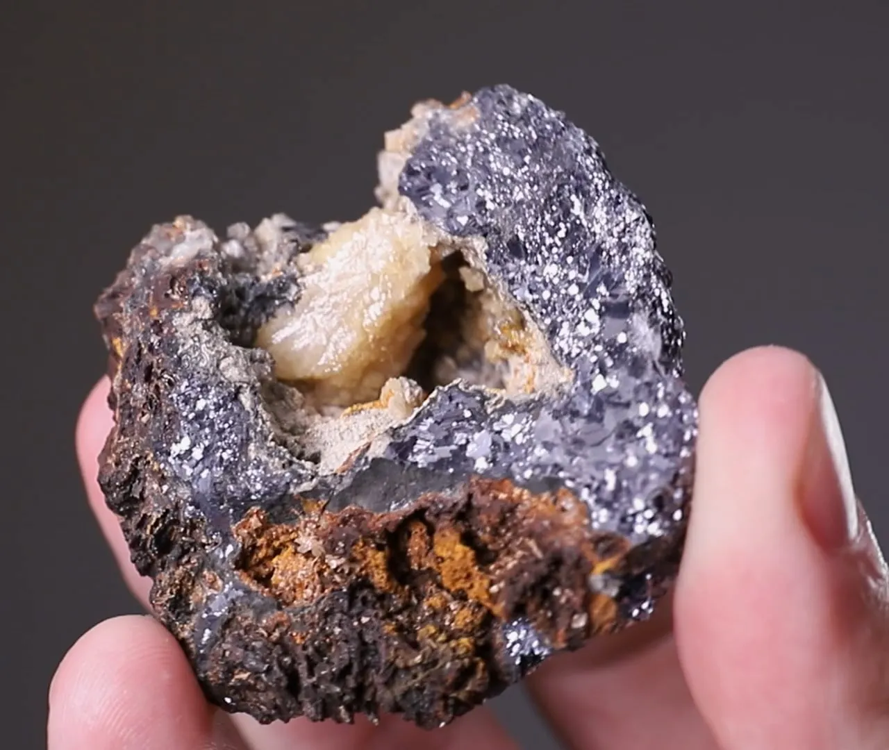 Leadhillite on Galena - image 2