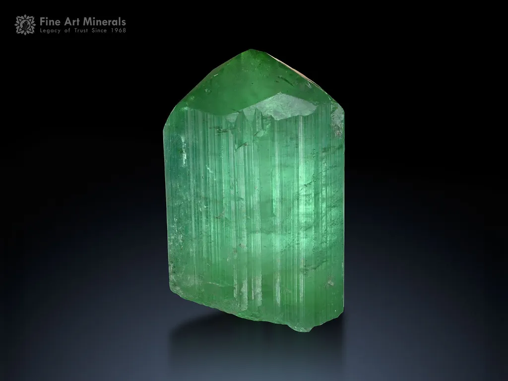 Leaf Green Tourmaline from Paprok Afghanistan image