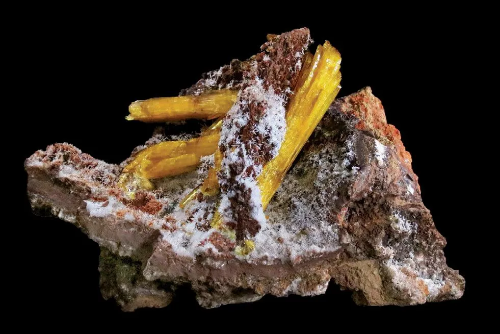 Legrandite on limonite image