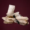 Leifite and Aegirine on Albite - image 1