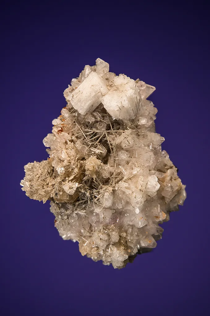 Leifite and Elpidite on Albite image