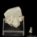 Leifite (rough and cut set) - image 1
