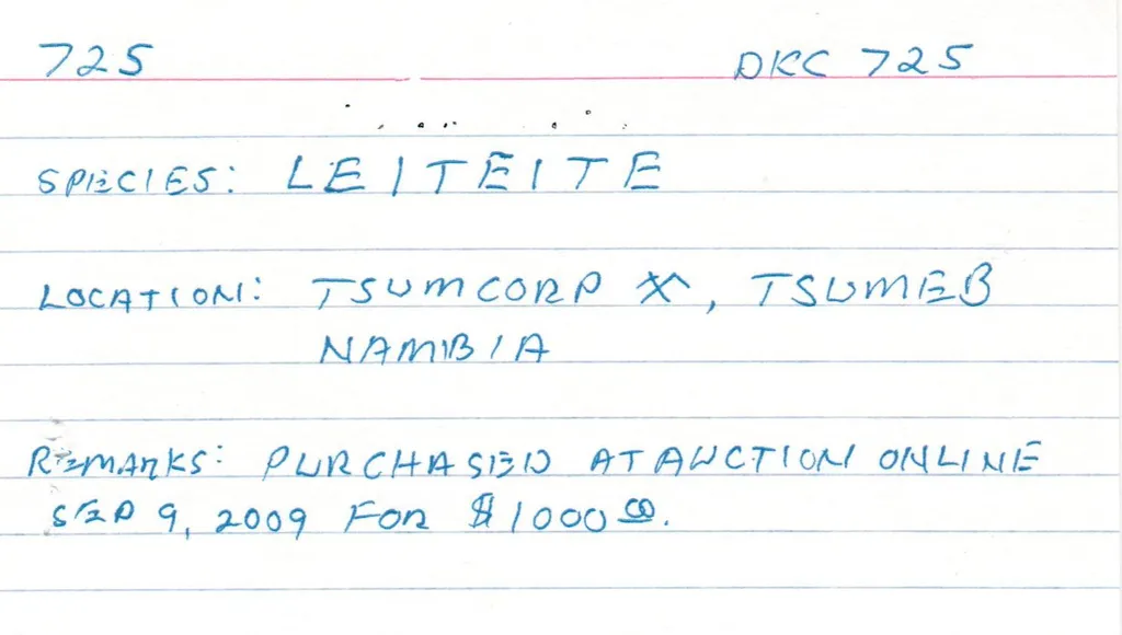 Leiteite (type locality) - image 6