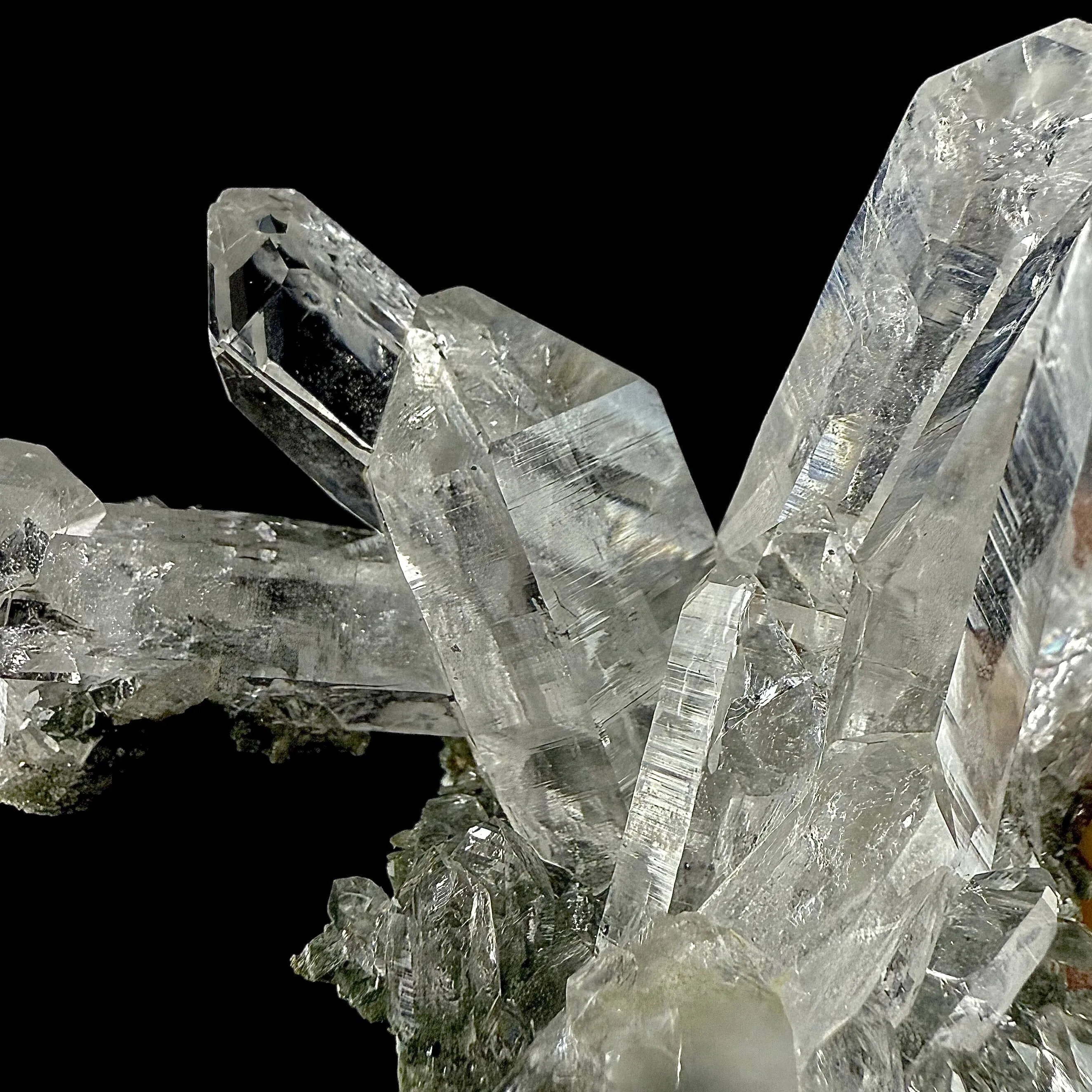 Lemurian Quartz on Chlorite Matrix | SELF STANDING | High Quality Mineral | Indian Mineral | Superb Minerals - image 3