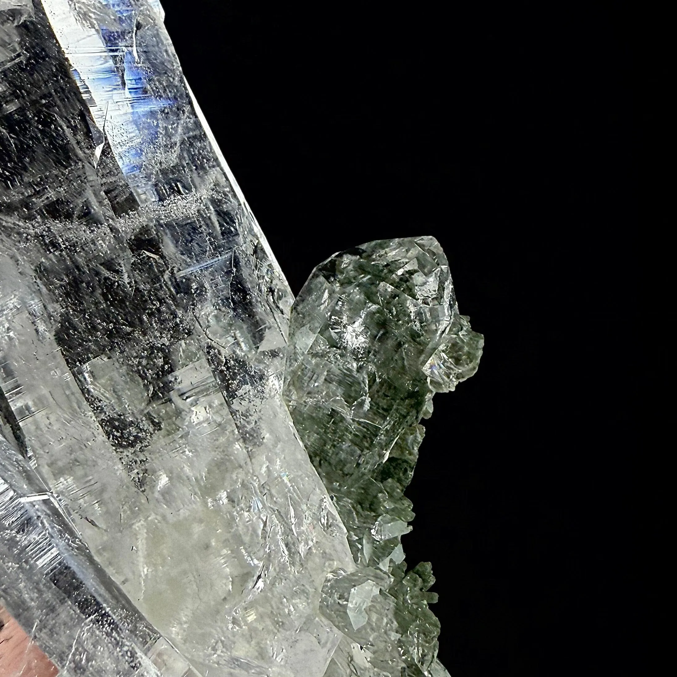 Lemurian Quartz on Chlorite Matrix | SELF STANDING | High Quality Mineral | Indian Mineral | Superb Minerals - image 4