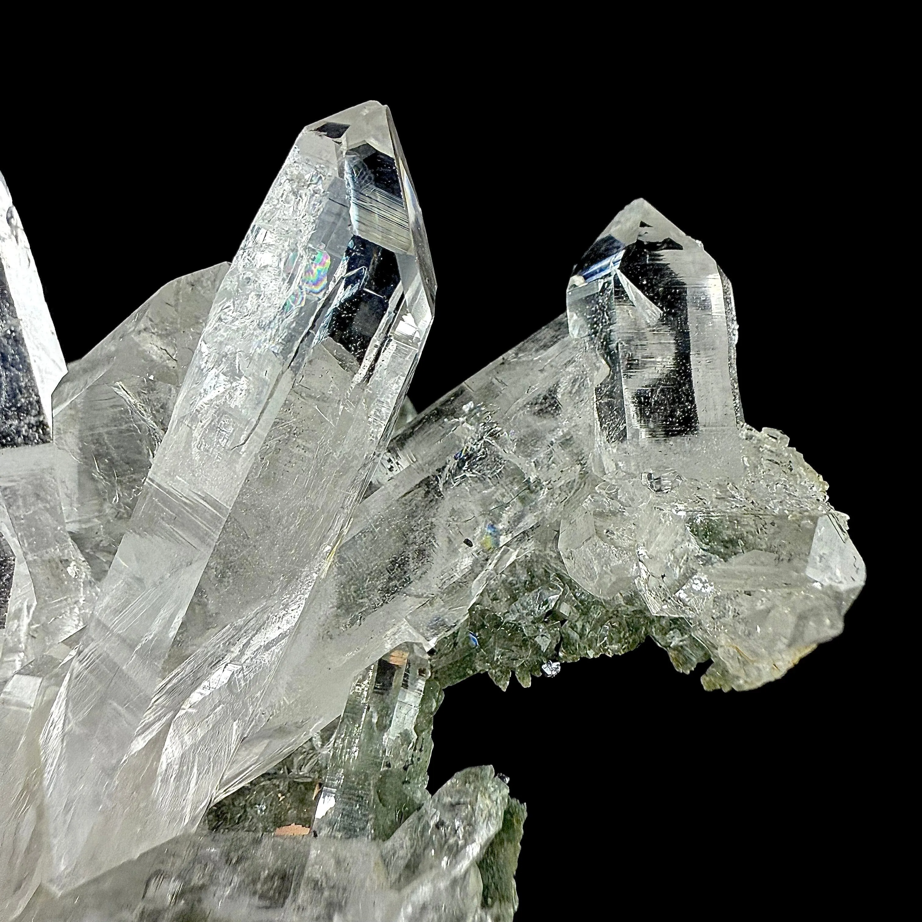 Lemurian Quartz on Chlorite Matrix | SELF STANDING | High Quality Mineral | Indian Mineral | Superb Minerals - image 5