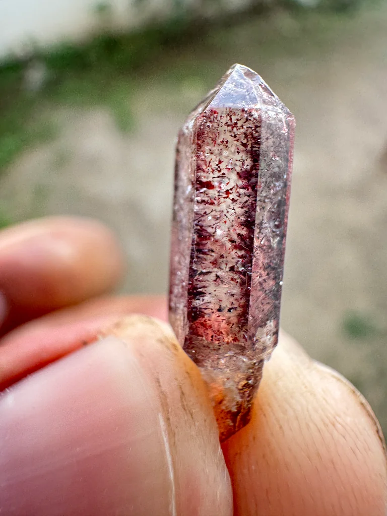 Lepidocrocite with Karur Crystal. Phantom Crystal From India - image 6