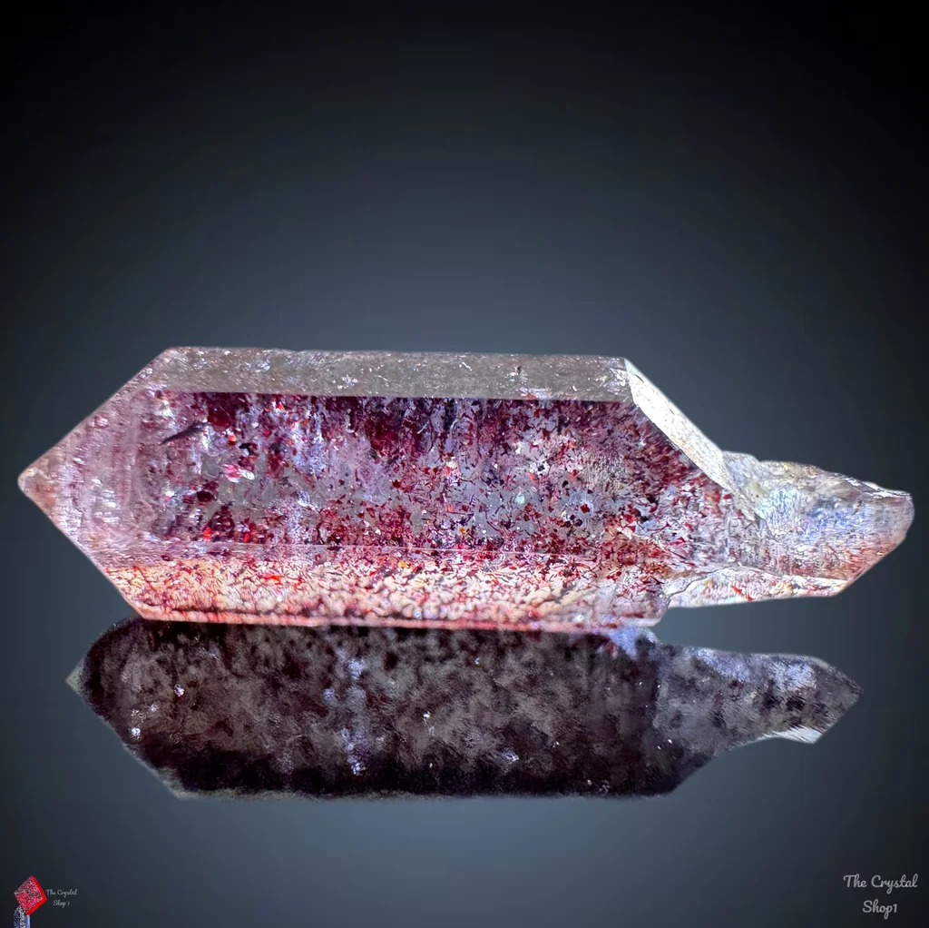Lepidocrocite with Karur Crystal. Phantom Crystal From India image