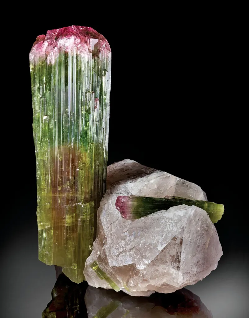 Lepidolite, Elbaite - image 1