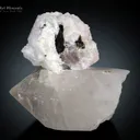 Lepidolite flower on Quartz from Pakistan - image 5