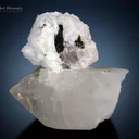 Lepidolite flower on Quartz from Pakistan - image 3