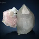 Lepidolite flower on Quartz from Pakistan - image 6