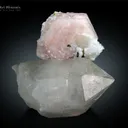 Lepidolite flower on Quartz from Pakistan - image 4