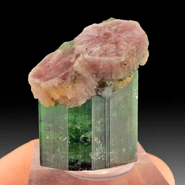 Lepidolite on Elbaite (16.34g)