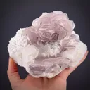 Lepidolite on Feldspar with Topaz, Microlite & Quartz - image 1