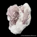 Lepidolite on Feldspar with Topaz, Microlite & Quartz - image 3