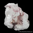 Lepidolite on Feldspar with Topaz, Microlite & Quartz - image 4