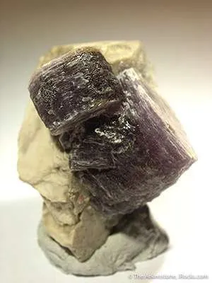 Lepidolite on Microcline Feldspar - image 2