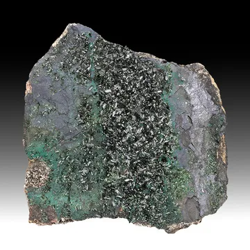 Libethenite from Nchanga Mine, Copperbelt Province, Zambia