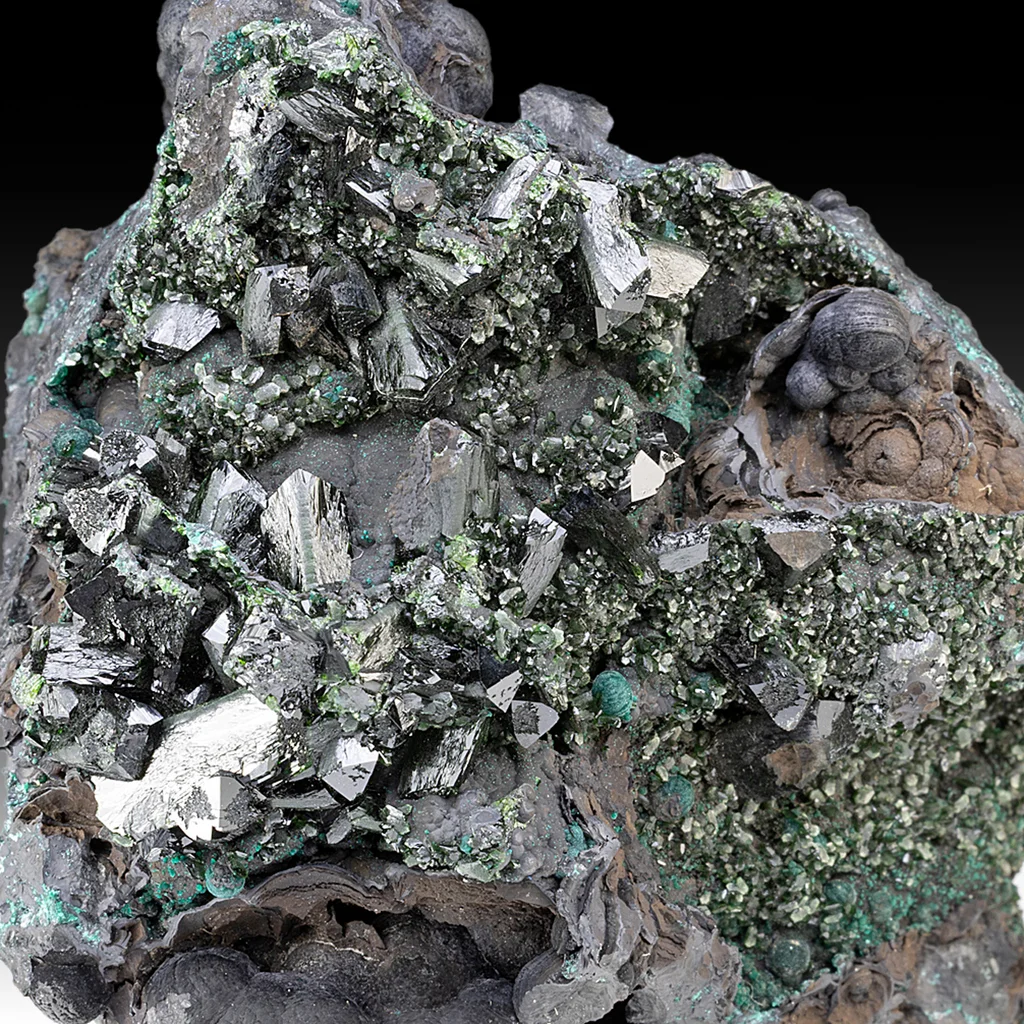 Libethenite from Nchanga Mine, Copperbelt Province, Zambia - image 1