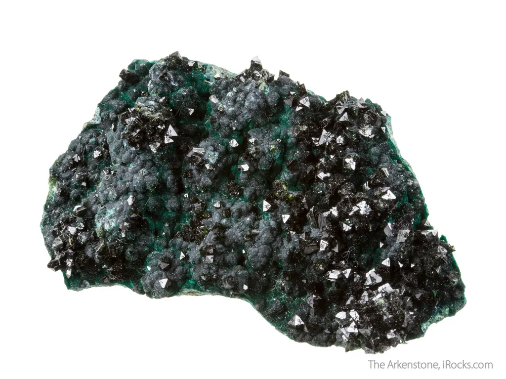 Libethenite on Pseudomalachite - image 3