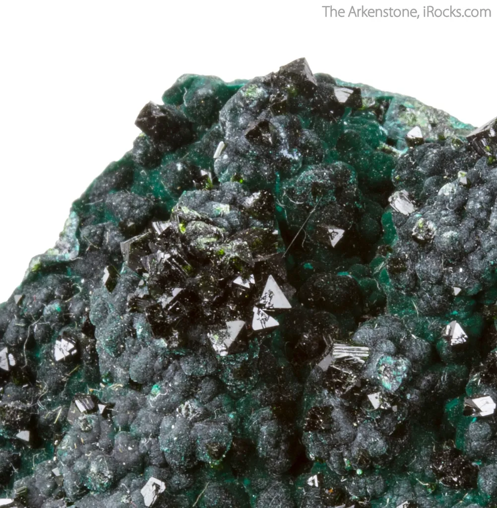 Libethenite on Pseudomalachite - image 4