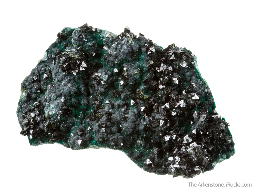 Libethenite on Pseudomalachite - image 2