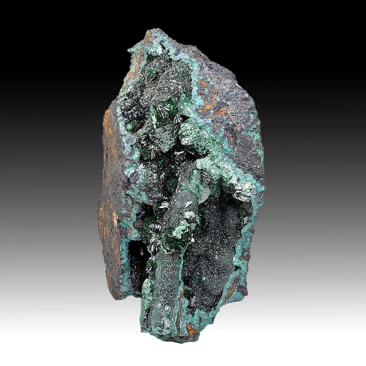 Libethenite with Malachite - image 1