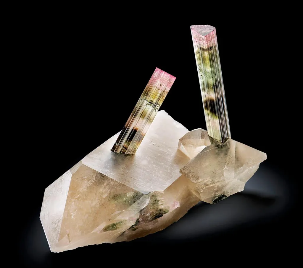 Liddicoatite on Quartz image