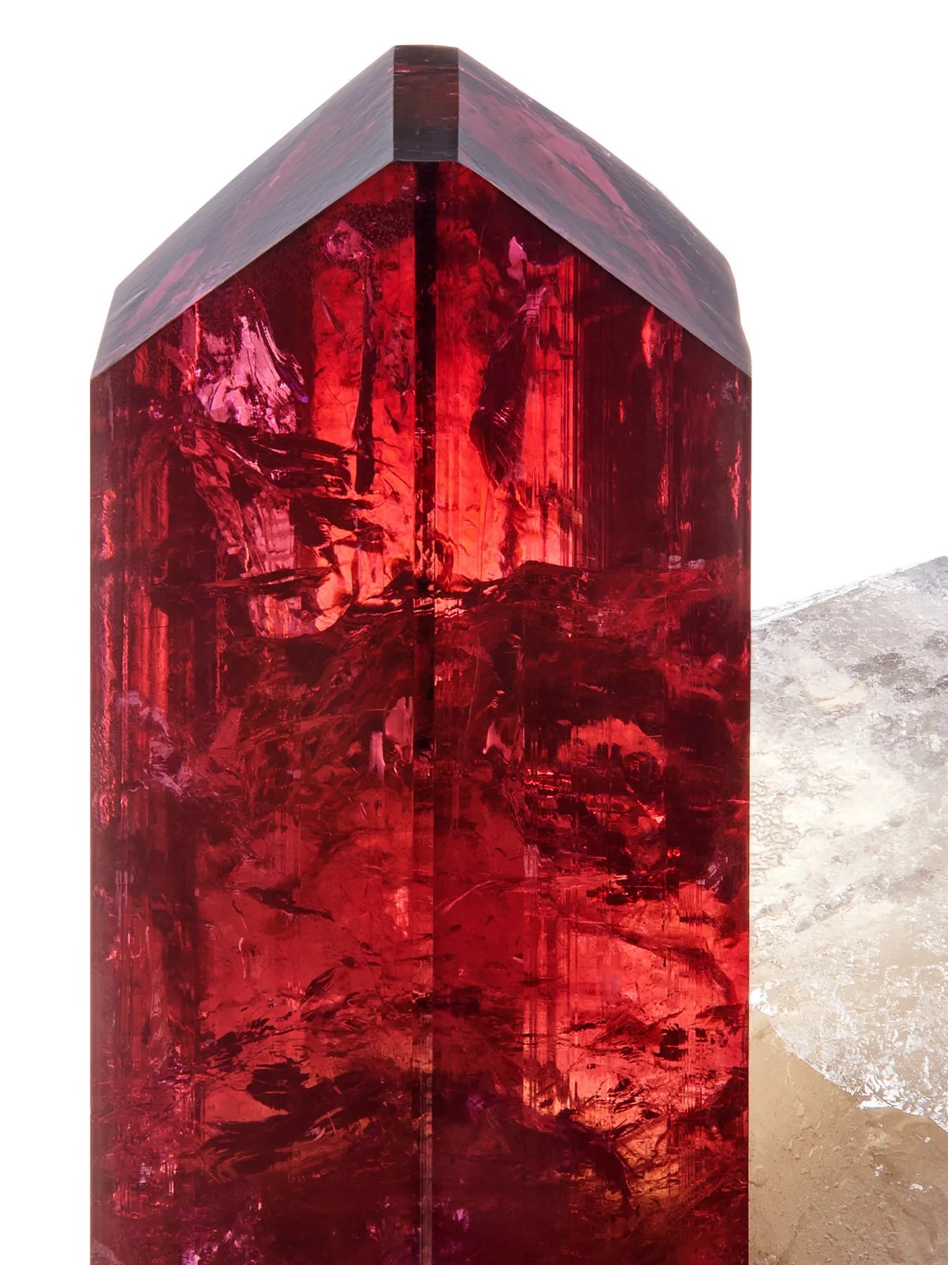 Liddicoatite Tourmaline with Quartz, Madagascar - image 2