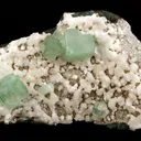 Light Green Apophyllite Cube on Heulandite Natural Minerals Specimen - image 2