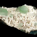 Light Green Apophyllite Cube on Heulandite Natural Minerals Specimen - image 5