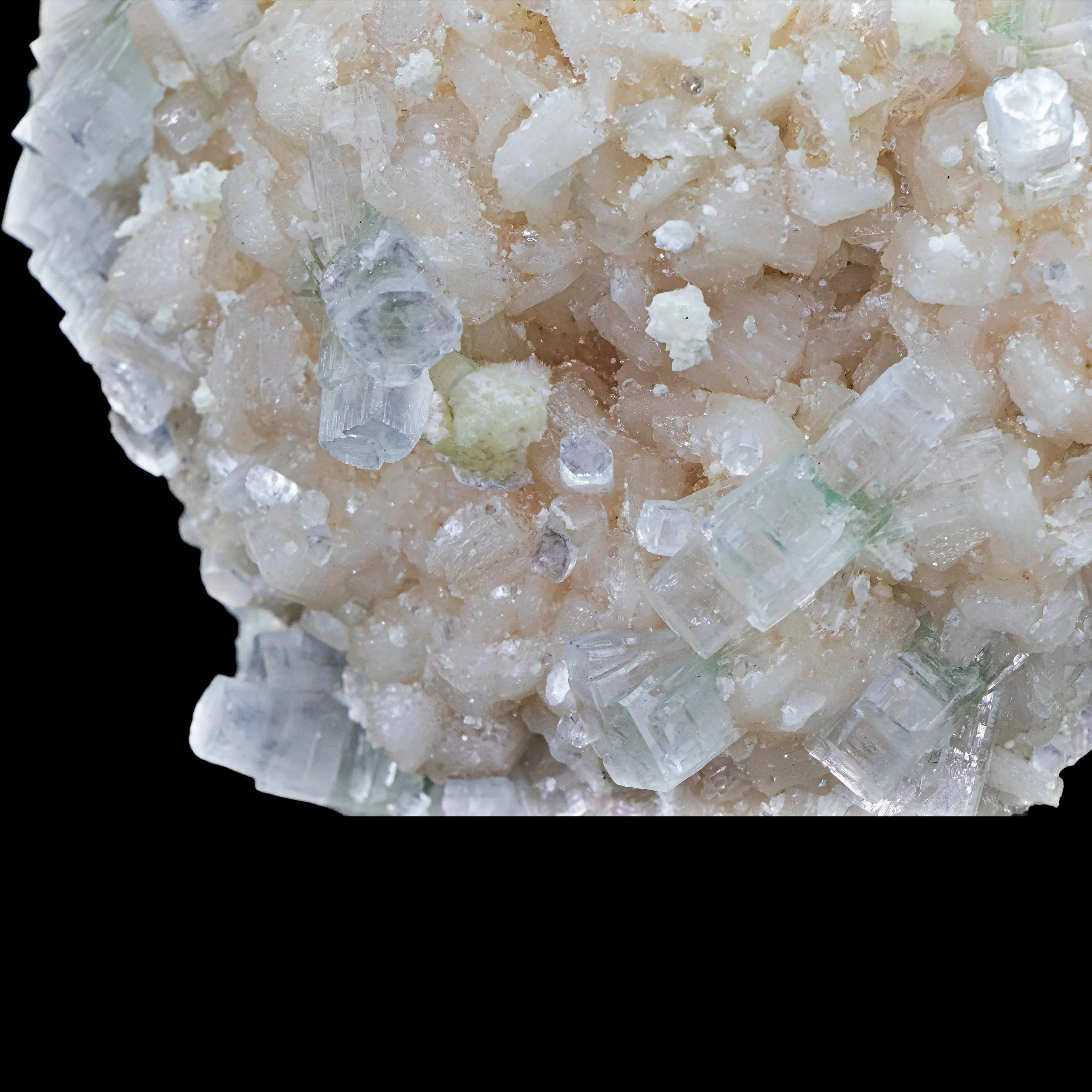 Light Green Apophyllite Disco Cluster with Mordenite On Stilbite Matrix - - image 5