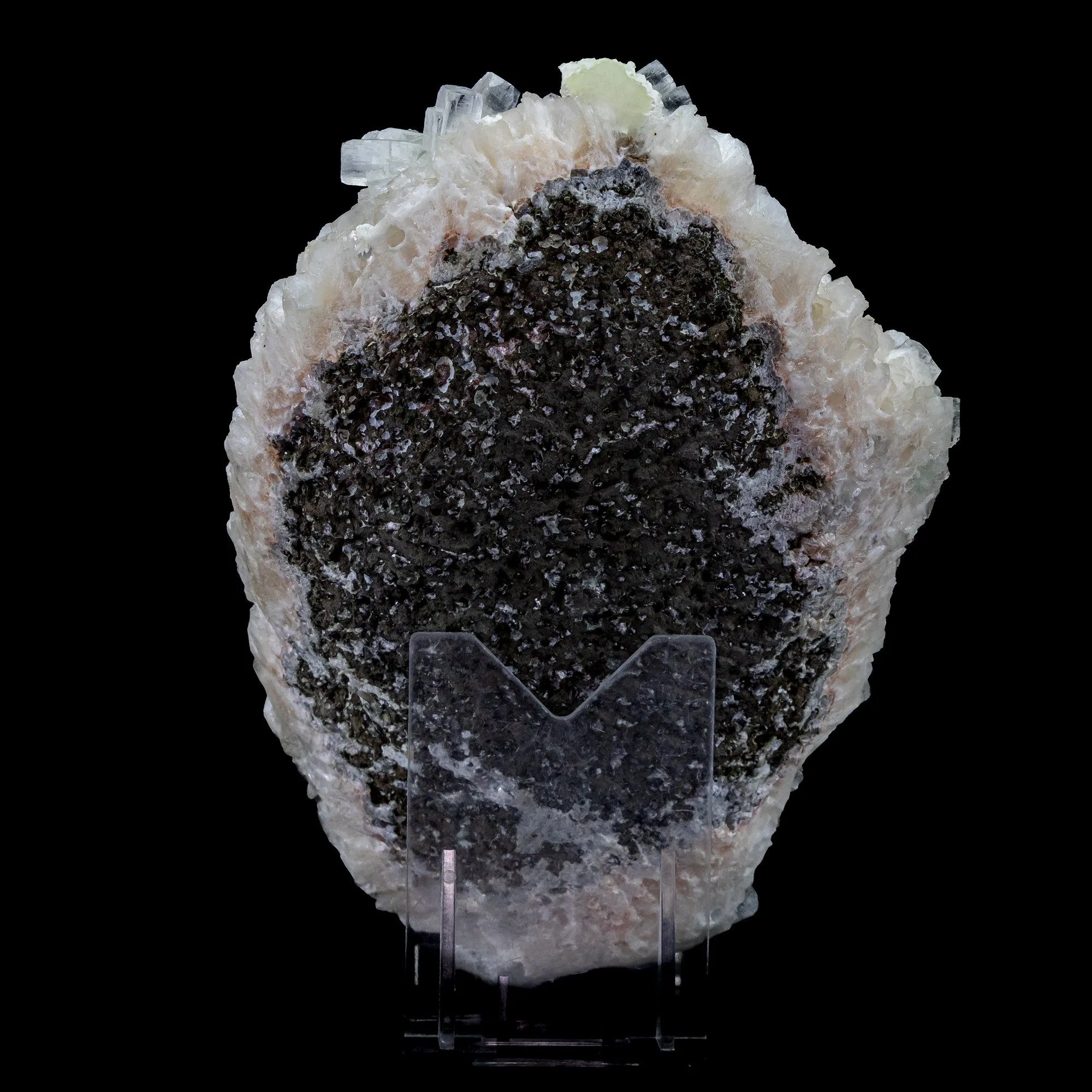 Light Green Apophyllite Disco Cluster with Mordenite On Stilbite Matrix - - image 4