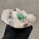 Light Green Apophyllite Flower with Stilbite. From India - image 2
