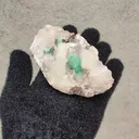 Light Green Apophyllite Flower with Stilbite. From India - image 8