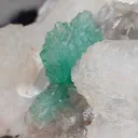 Light Green Apophyllite Flower with Stilbite. From India - image 6