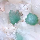 Light Green Apophyllite Flower with Stilbite Natural mineral specimen - image 3