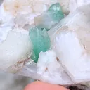 Light Green Apophyllite Flower with Stilbite Natural mineral specimen - image 8
