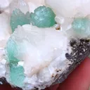 Light Green Apophyllite Flower with Stilbite Natural mineral specimen - image 6
