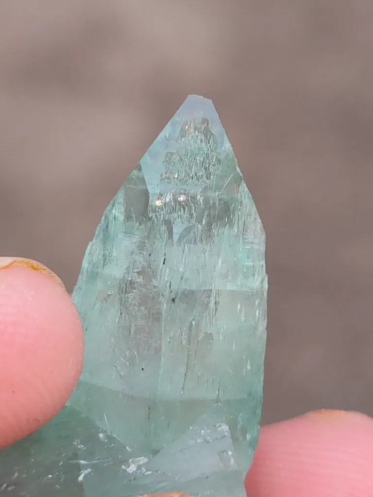 Light Green Apophyllite Natural mineral specimen. - image 9