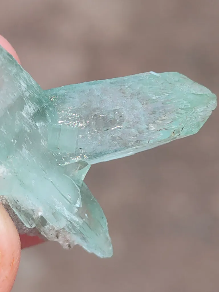 Light Green Apophyllite Natural mineral specimen. - image 6