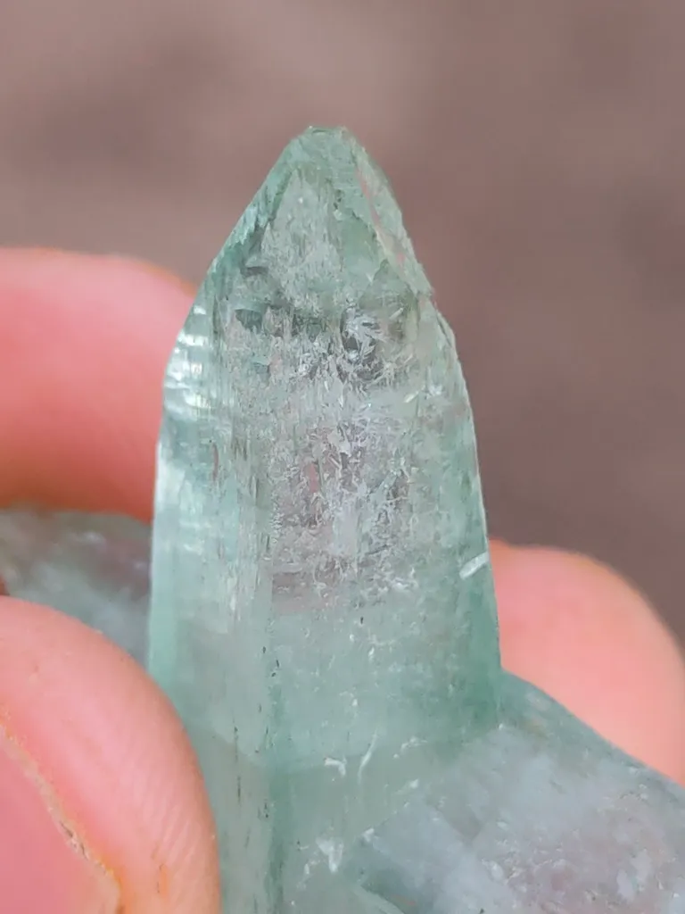 Light Green Apophyllite Natural mineral specimen. - image 10