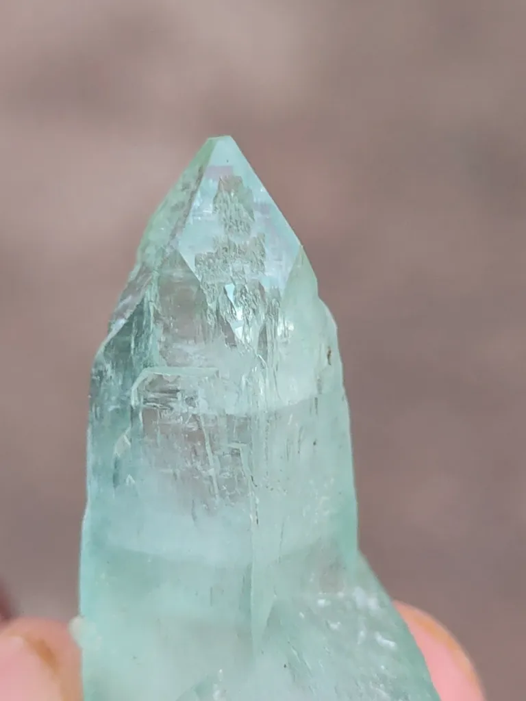 Light Green Apophyllite Natural mineral specimen. - image 7