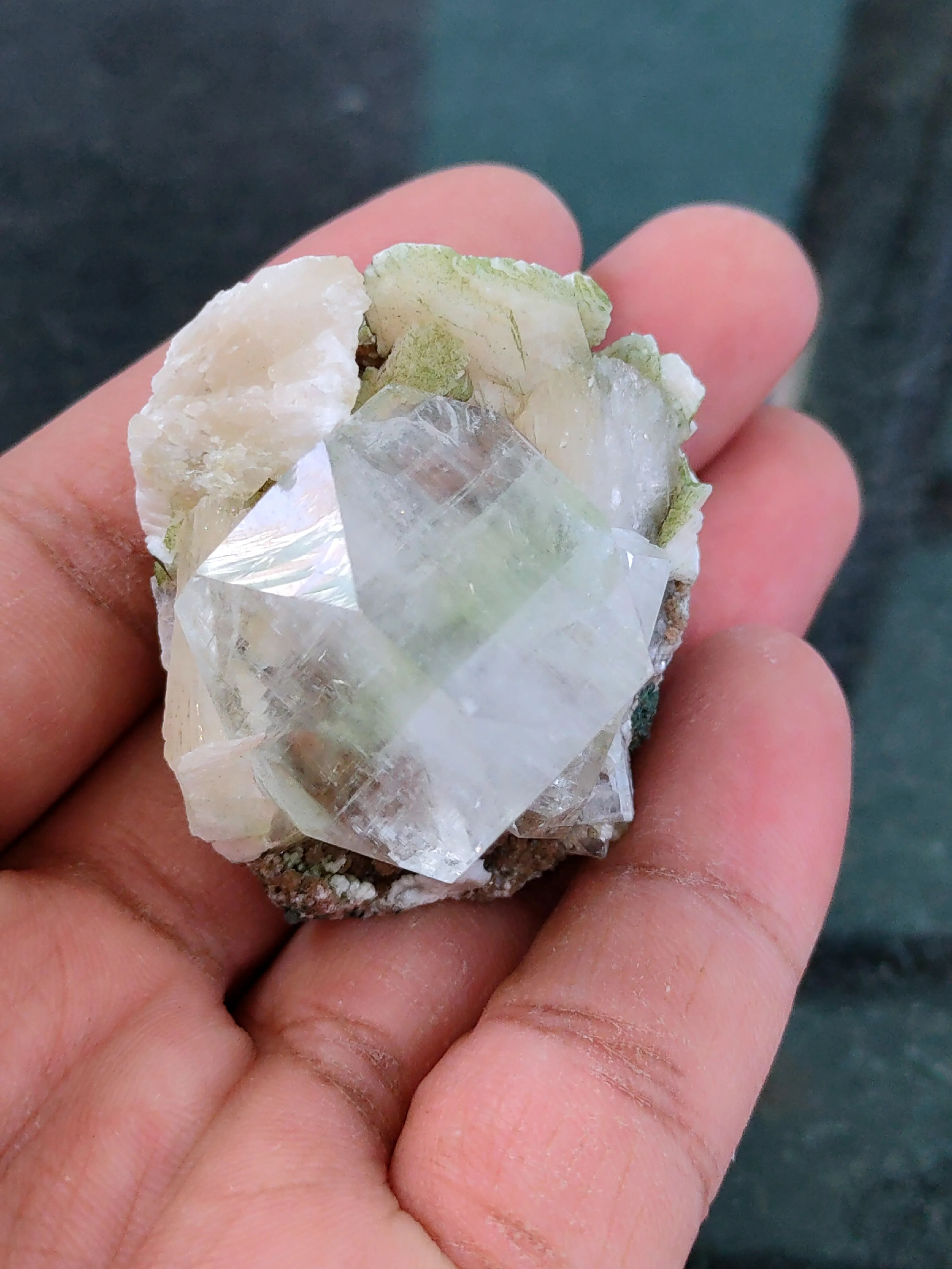 Light Green Apophyllite with Heulandite - image 5