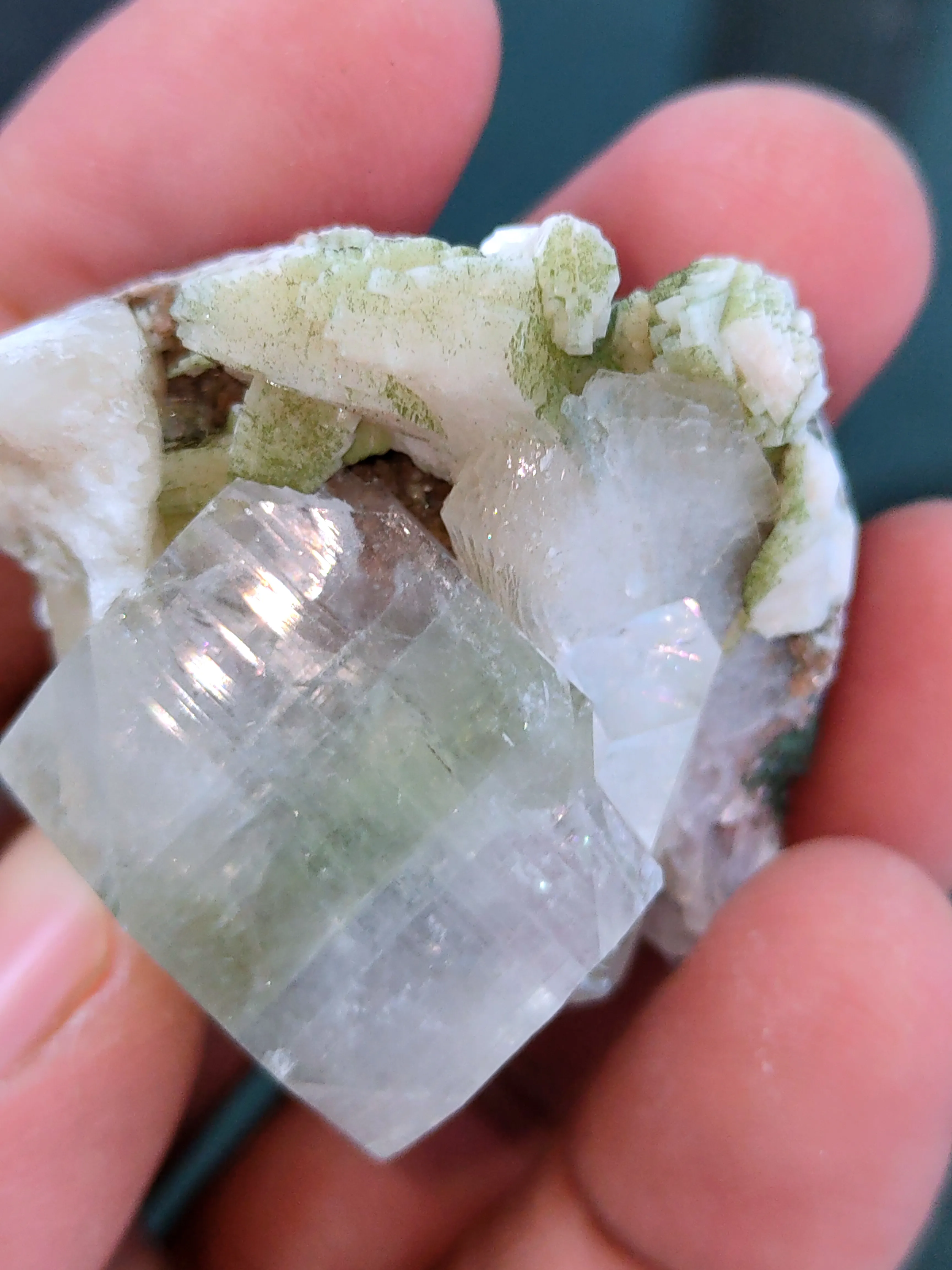 Light Green Apophyllite with Heulandite - image 4