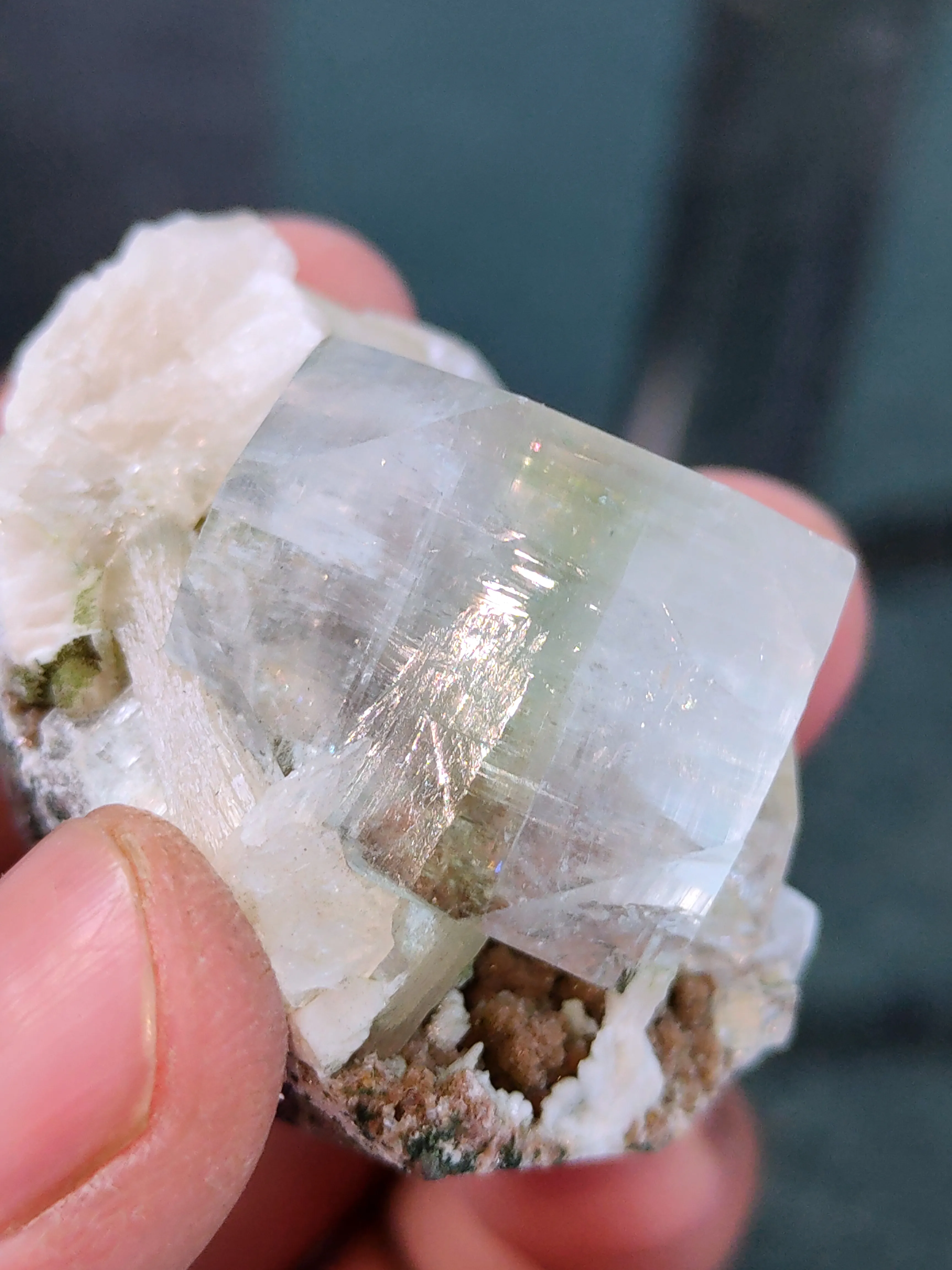 Light Green Apophyllite with Heulandite - image 6