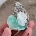 Light Green Apophyllite with Heulandite  Natural mineral specimen - image 2