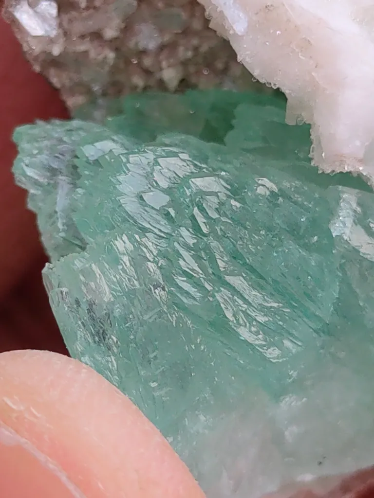 Light Green Apophyllite with Heulandite  Natural mineral specimen - image 4
